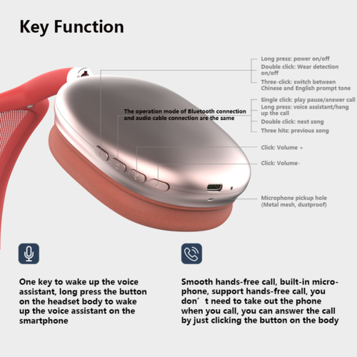 Wireless Bluetooth headphones
